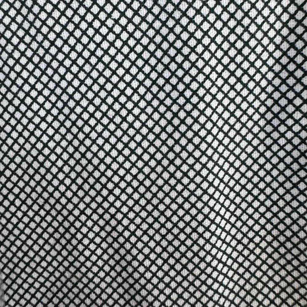 Nautica Y2k Black White Plaid Check Flat Full Sheet Vintage NWT